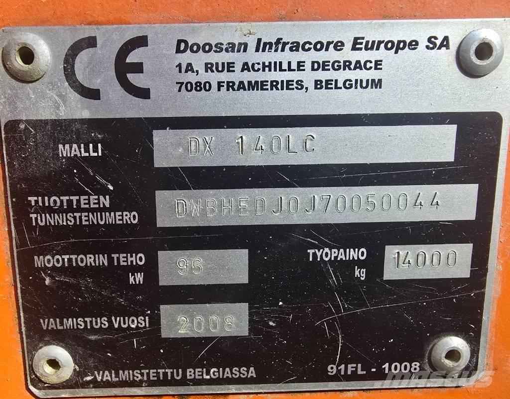 Doosan DX 140 LC Bageri gusjeničari