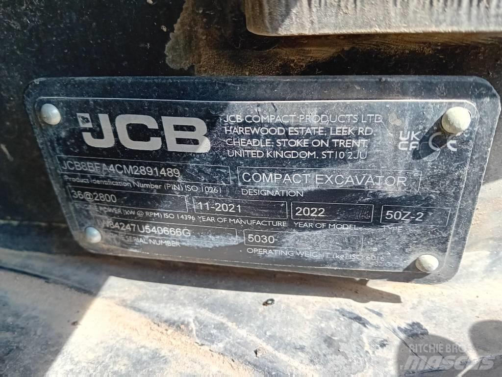 JCB 50 Z-2 Mini bageri <7t