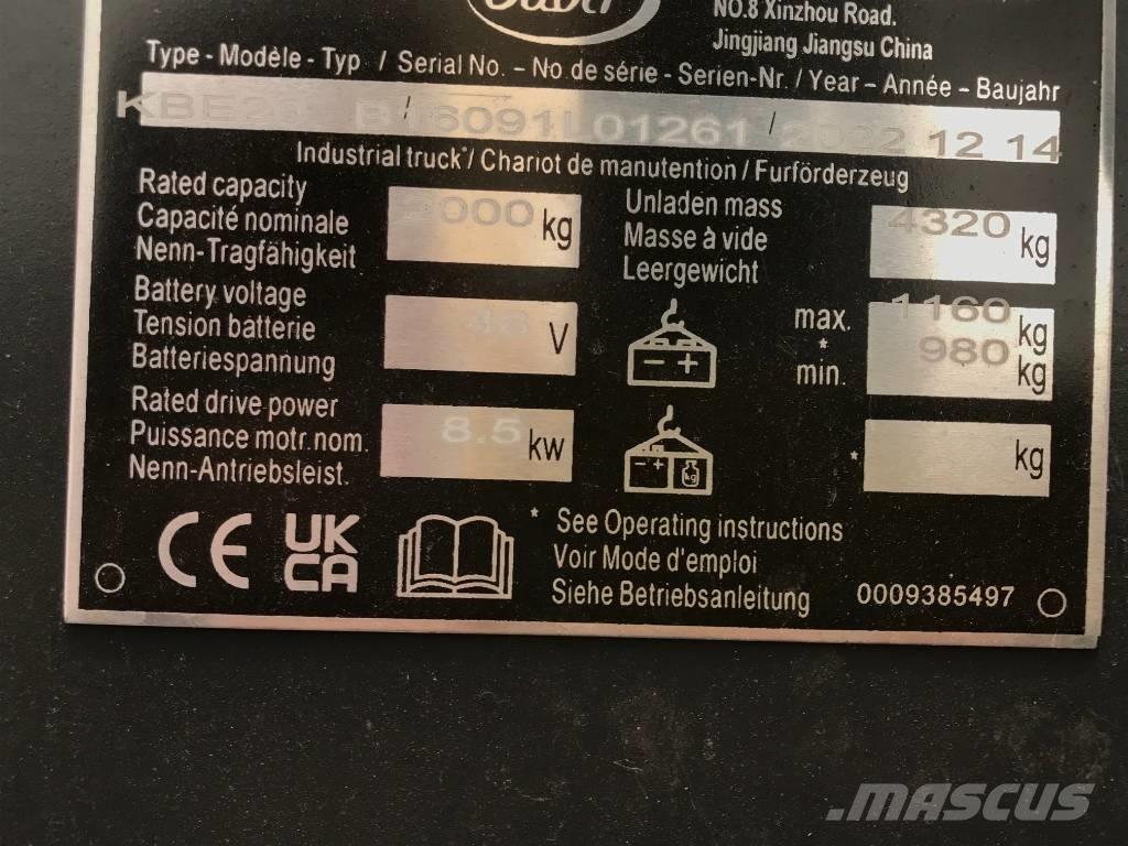 Baoli KBE 20 N Električni viličari