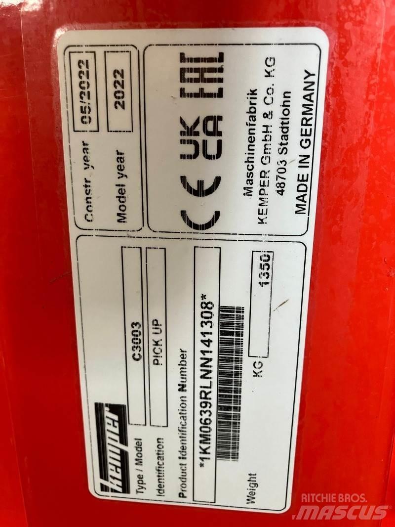 Kemper C3003 Priključci za mašine za krmu na vlastiti pogon