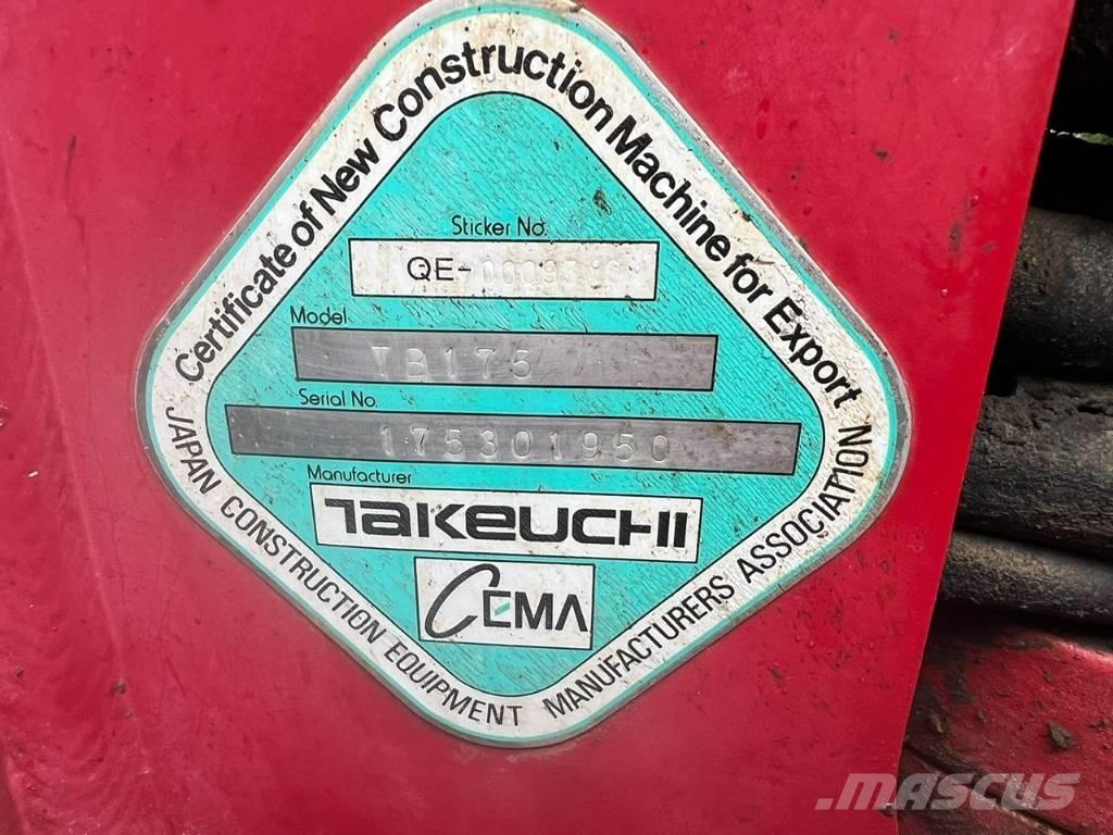 Takeuchi TB 175 Midi bageri 7t – 12t