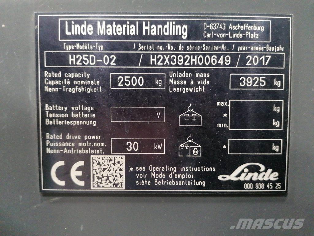 Linde H25D-02 Dizelski viličari