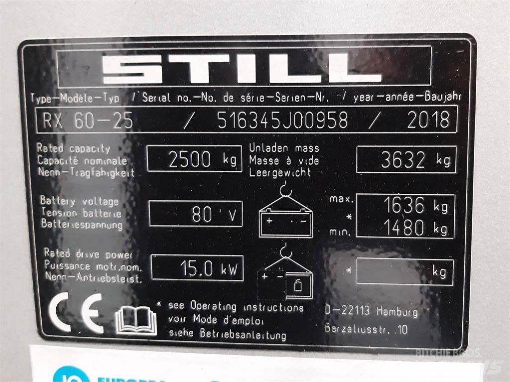 Still RX60 25 Električni viličari