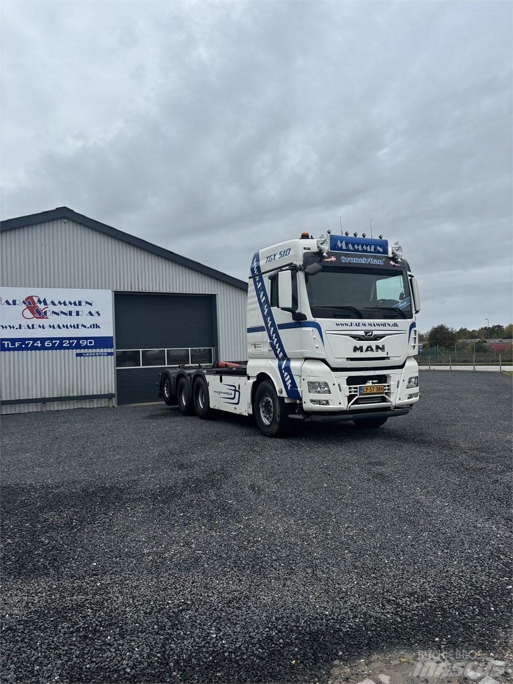 MAN TGX 35.510 Rol kiper kamioni s kukama za dizanje