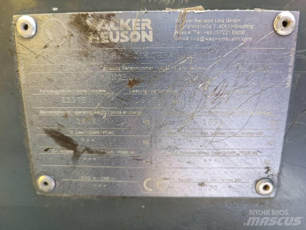 Wacker Neuson Ez17e Bageri gusjeničari