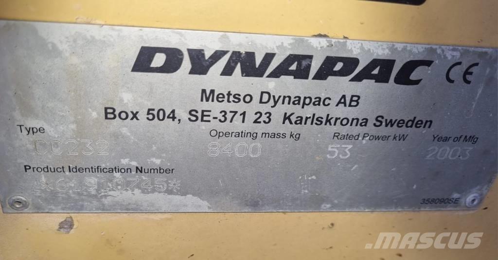 Dynapac CC 232 Valjci sa dvojnim bubnjem