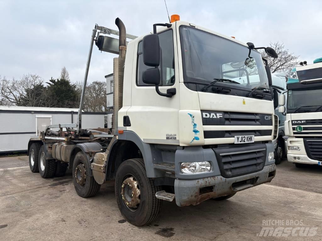 DAF CF 85.410 Rol kiper kamioni s kukama za dizanje