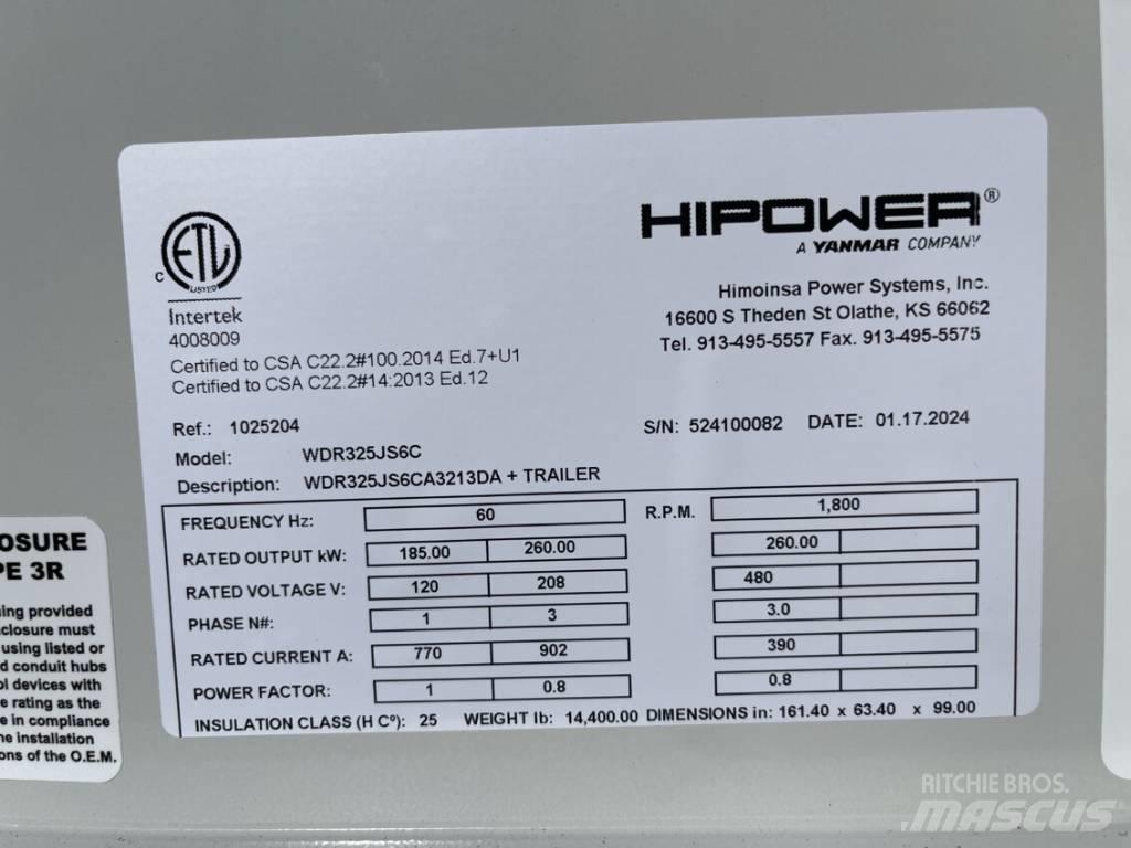 Hipower HRJW 325 Dizel agregati