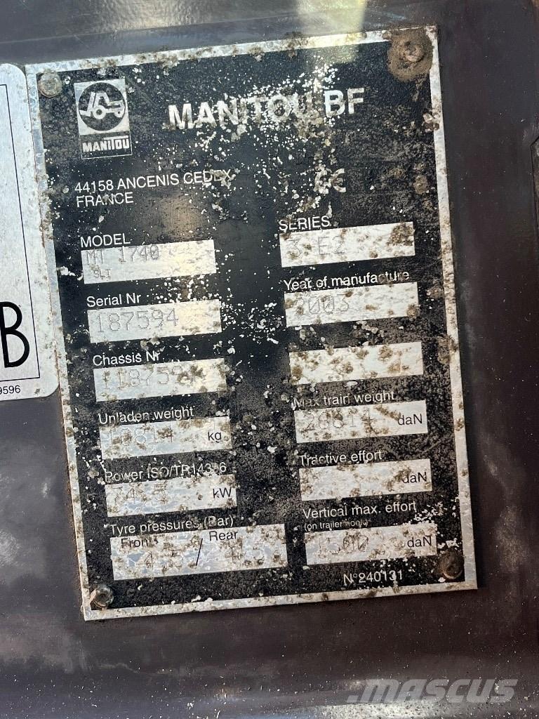 Manitou 1740 Teleskopski viličari