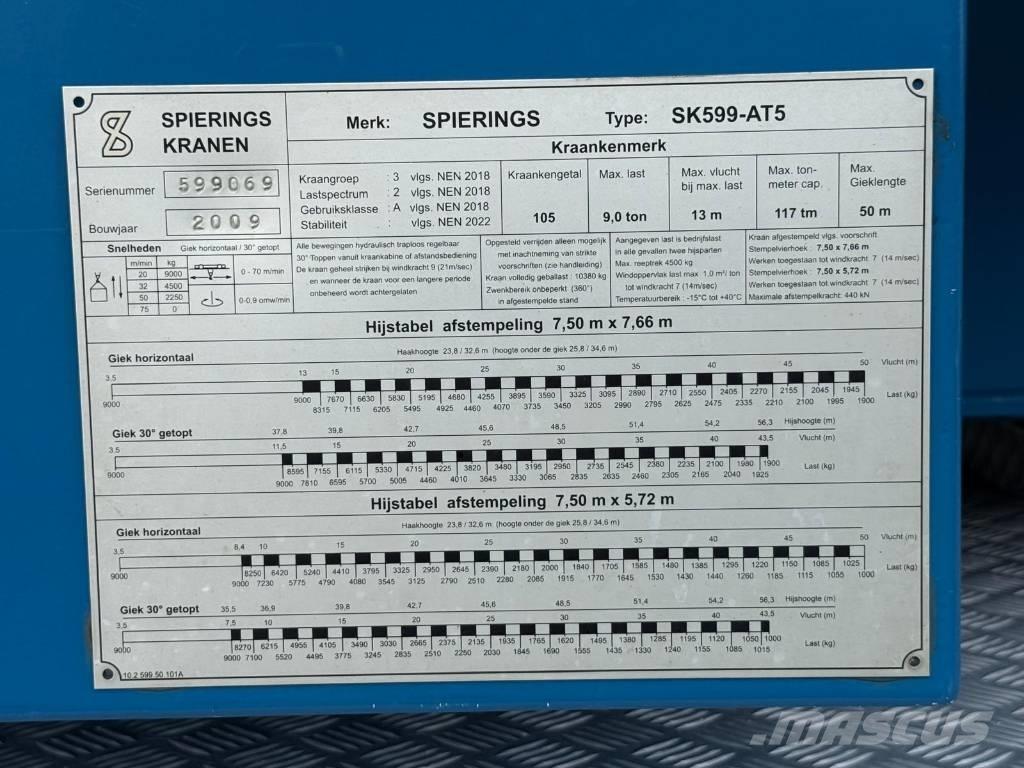 Spierings SK 599 AT5 Toranjski kranovi