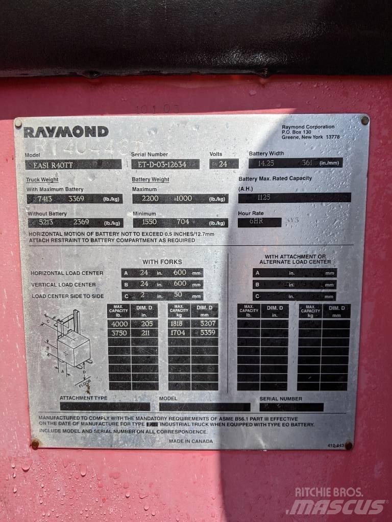 Raymond R40TT Električni viličari