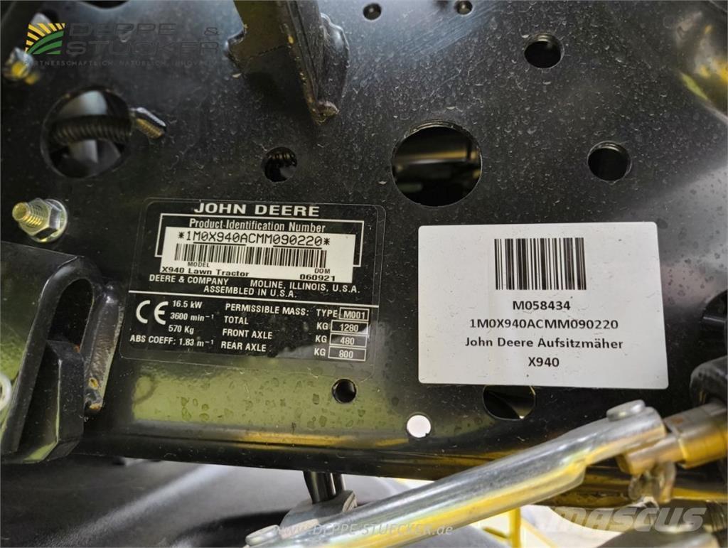 John Deere X940 Kosilice