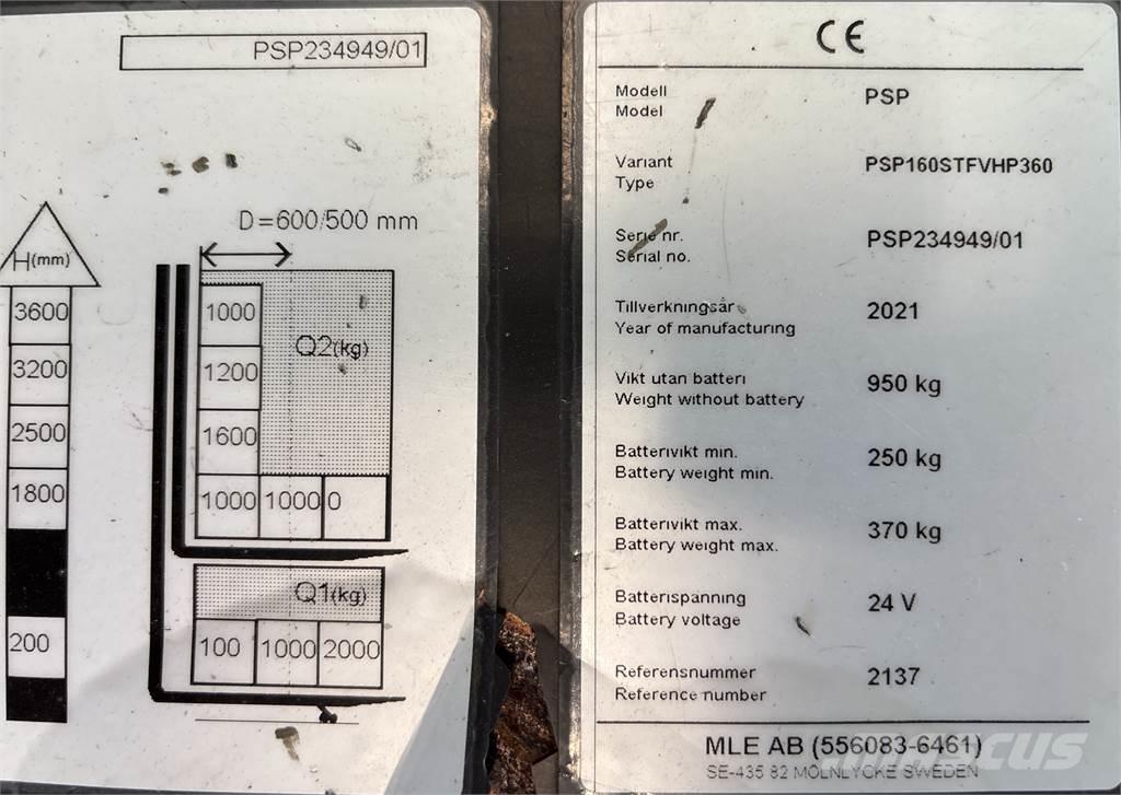 Atlet PSP160 Samopogonski ručni viličari
