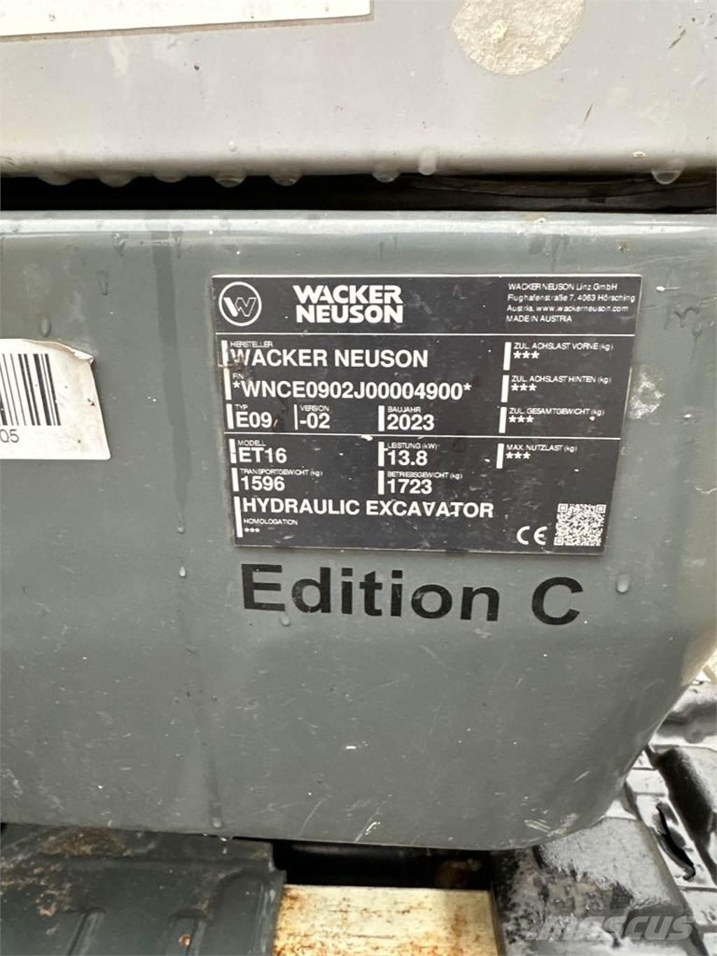 Wacker Neuson ET16 Bageri gusjeničari