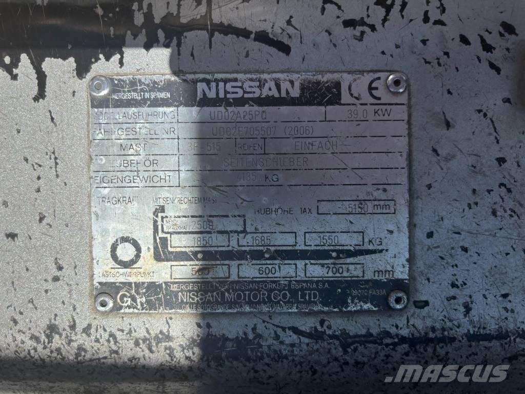 Nissan UD02A25PQ Plinski viličari