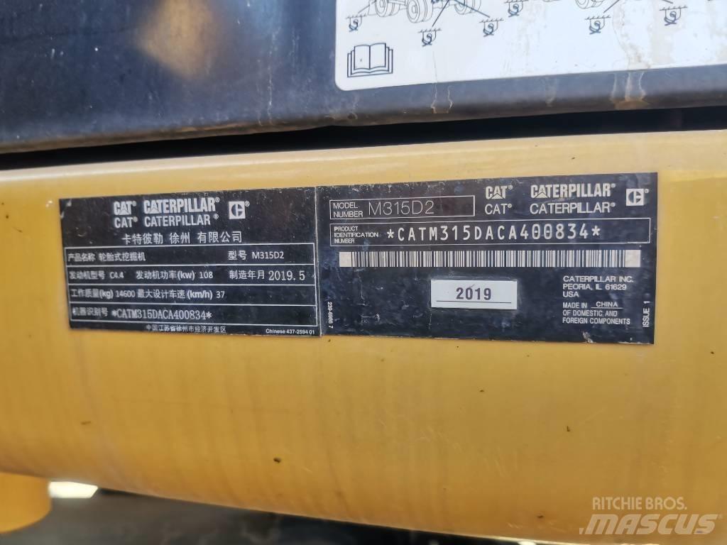 CAT 2019 CAT 315D2 Bageri na kotačima