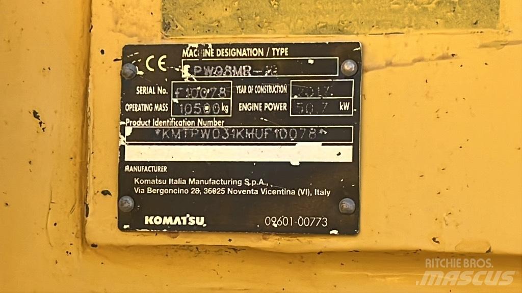 Komatsu PW 98 MR Bageri na kotačima