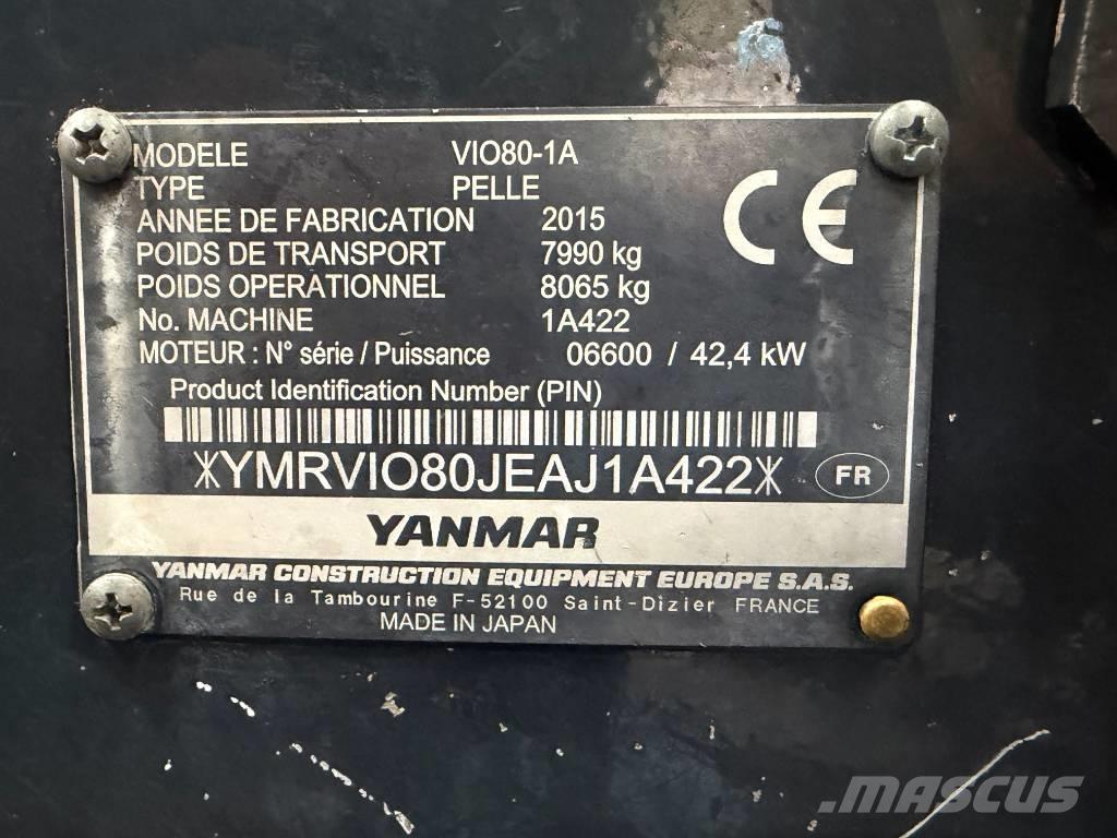 Yanmar Vio 80-1A Midi bageri 7t – 12t