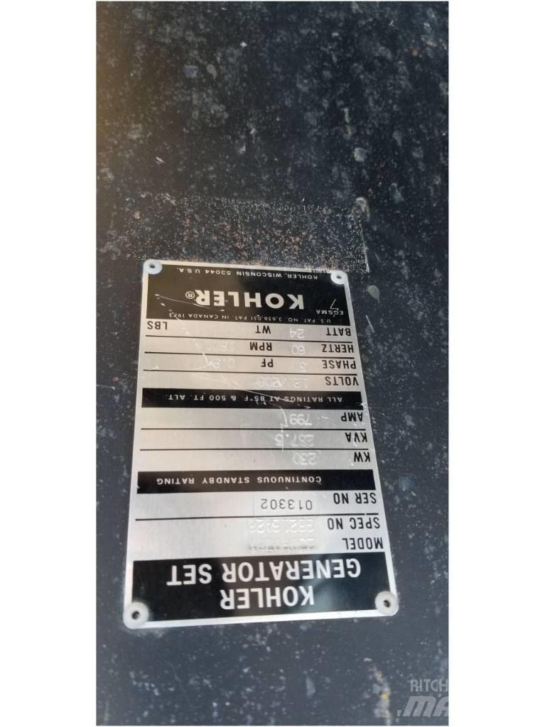 Kohler 230 KW Ostali agregati