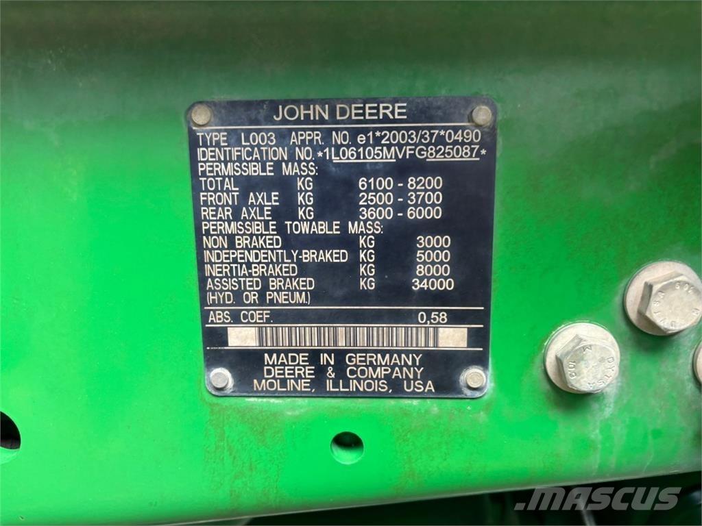 John Deere 6105M Traktori