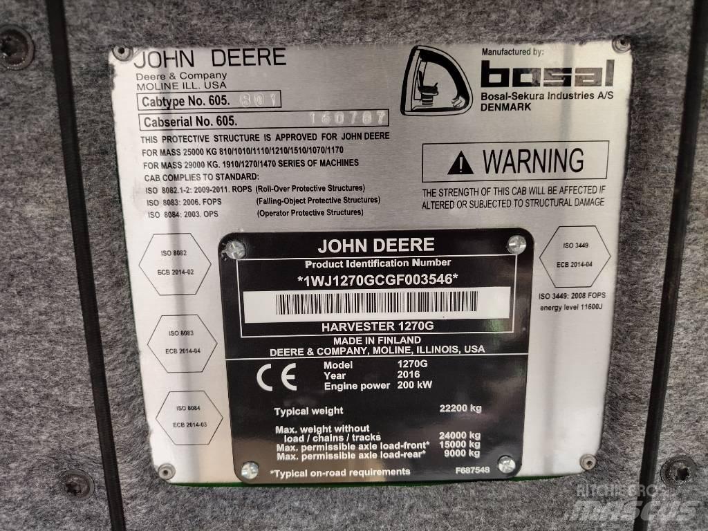 John Deere 1270G 6W Harversteri