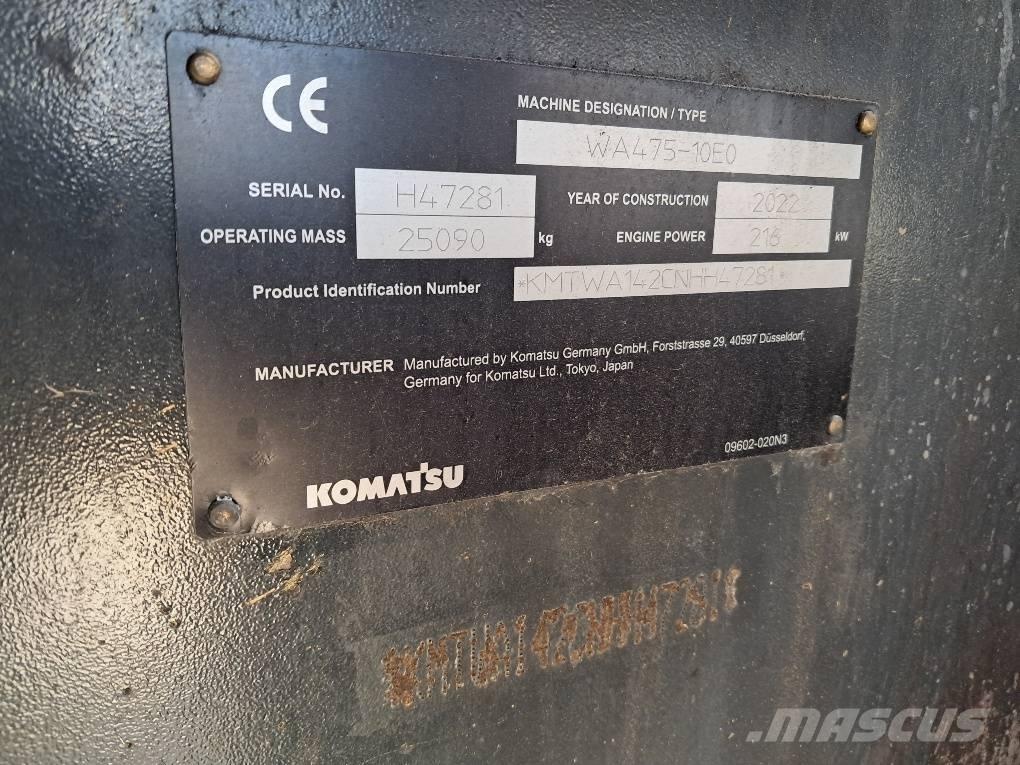 Komatsu WA475-10E0 Utovarivači na kotačima