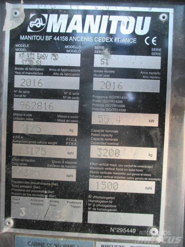 Manitou MT 932 Teleskopski viličari
