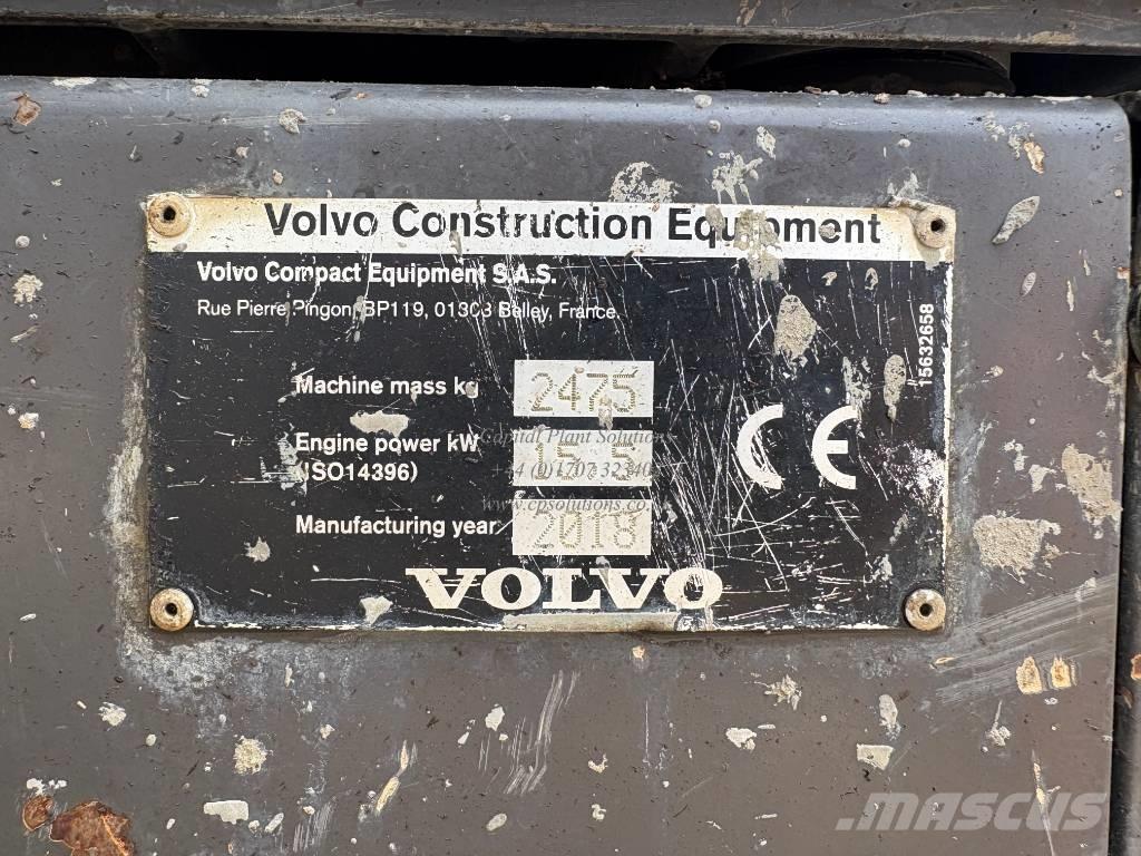 Volvo ECR 25 D Mini bageri <7t