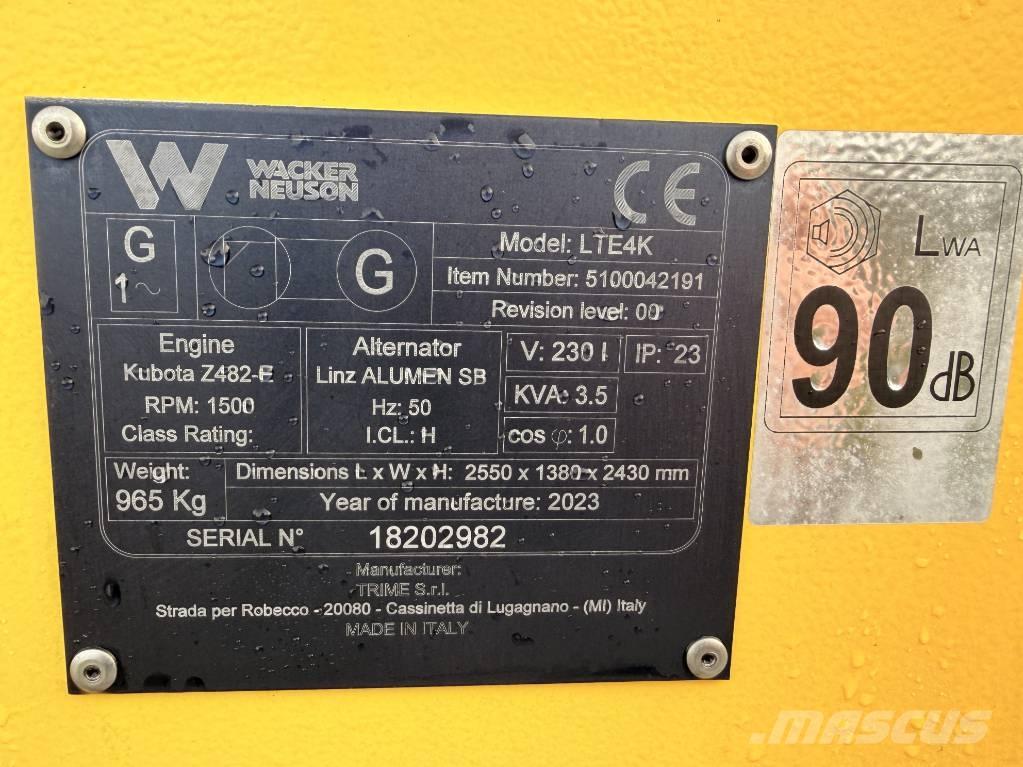 Wacker Neuson LTE4 K Rasvjetni tornjevi