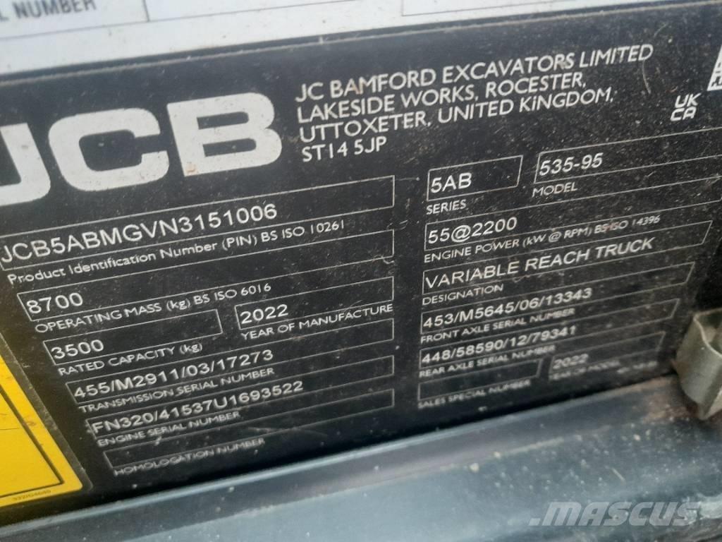 JCB 535-95 Poljoprivredni teleskopski utovarivači