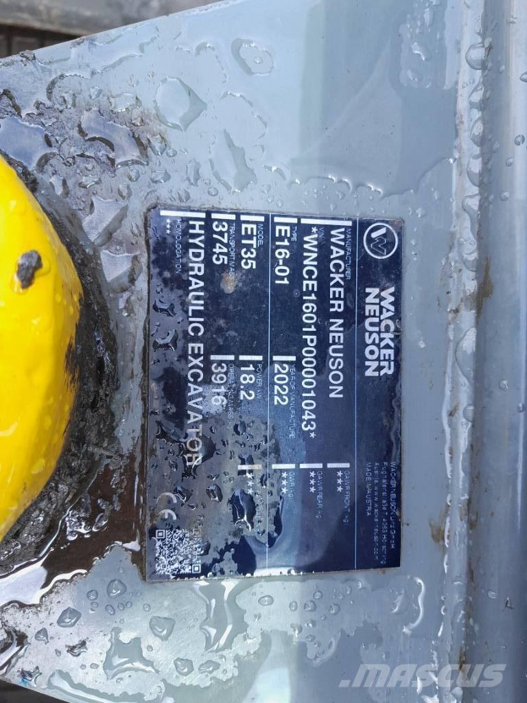 Wacker Neuson ET 35 Bageri gusjeničari