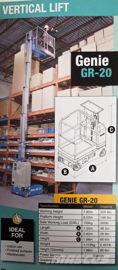 Genie GR 20 Vertikalne radne podizne platforme