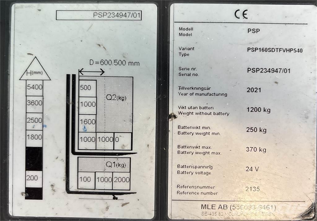 Atlet PSP160 Samopogonski ručni viličari