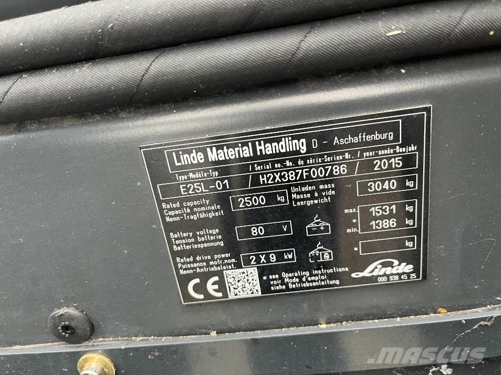 Linde E25L-01 Električni viličari