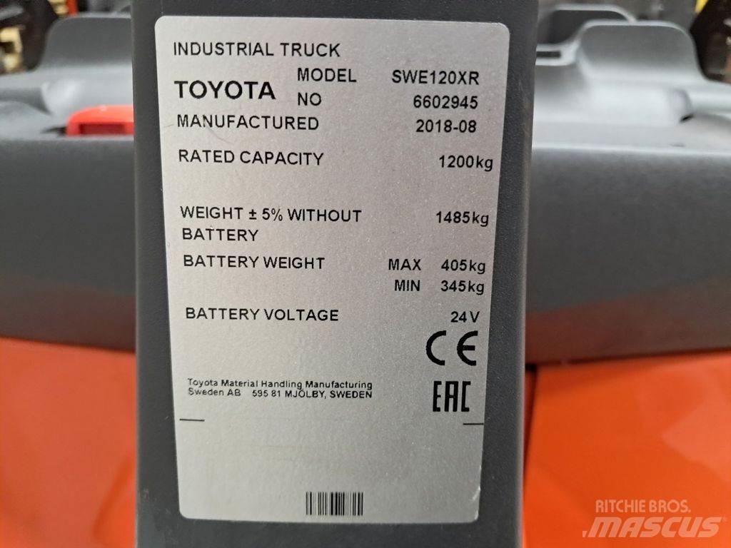 Toyota SWE120XR Ručni električni viličar