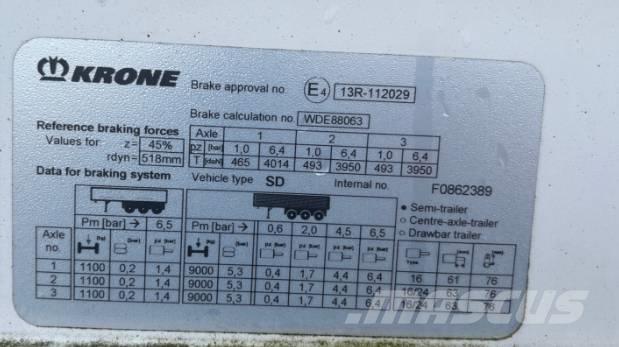 Krone SD Prikolice sa ceradom