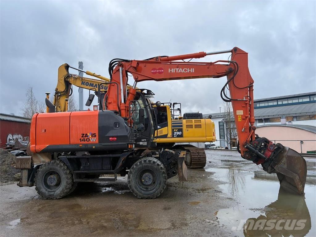 Hitachi ZX140W Bageri na kotačima