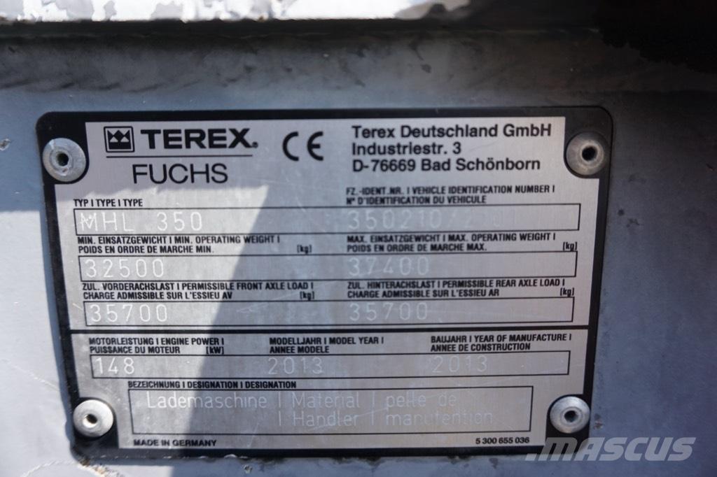 Fuchs MHL 350 Bageri za manipuliranje materijalom / otpadom