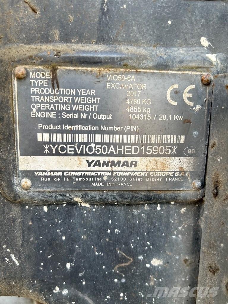 Yanmar VI050 - 6A Mini bageri <7t