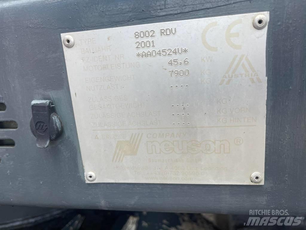 Neuson 8002 RDU Bageri gusjeničari