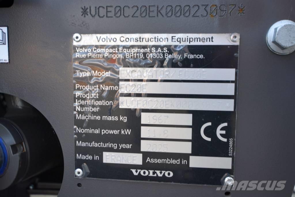 Volvo EC 20 E Mini bageri <7t