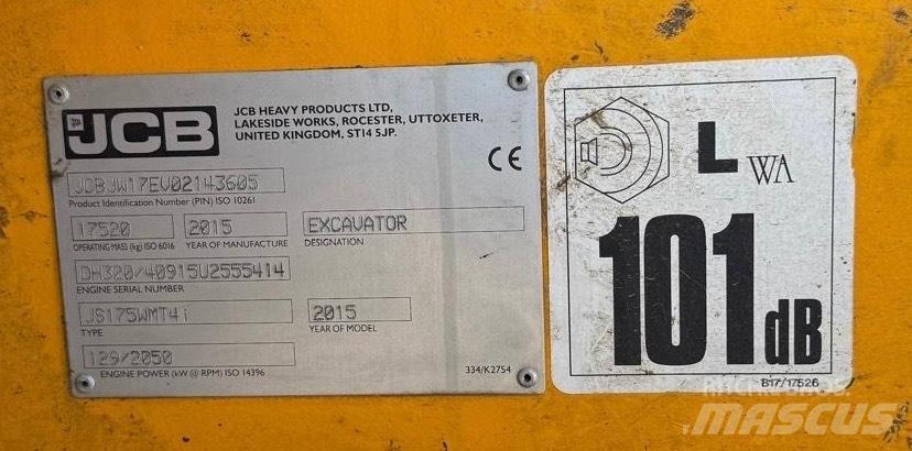 JCB JS 175 W Bageri na kotačima