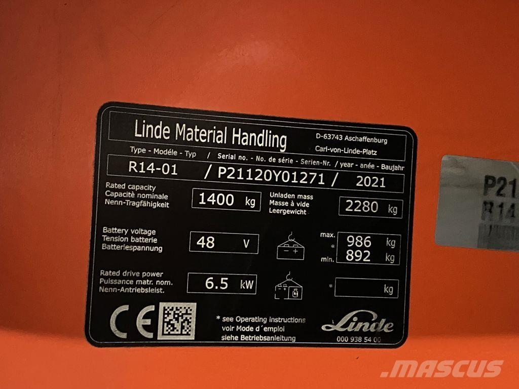Linde R14-01 Viličari sa pomičnim stupom