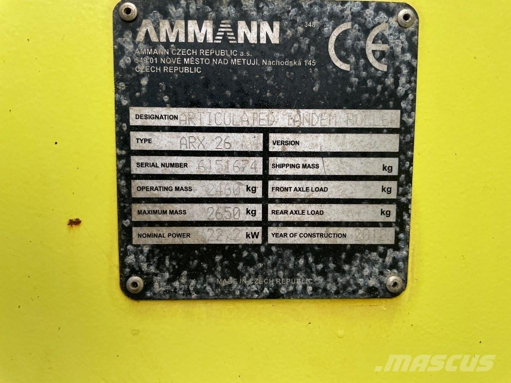 Ammann ARX 26 Valjci sa dvojnim bubnjem
