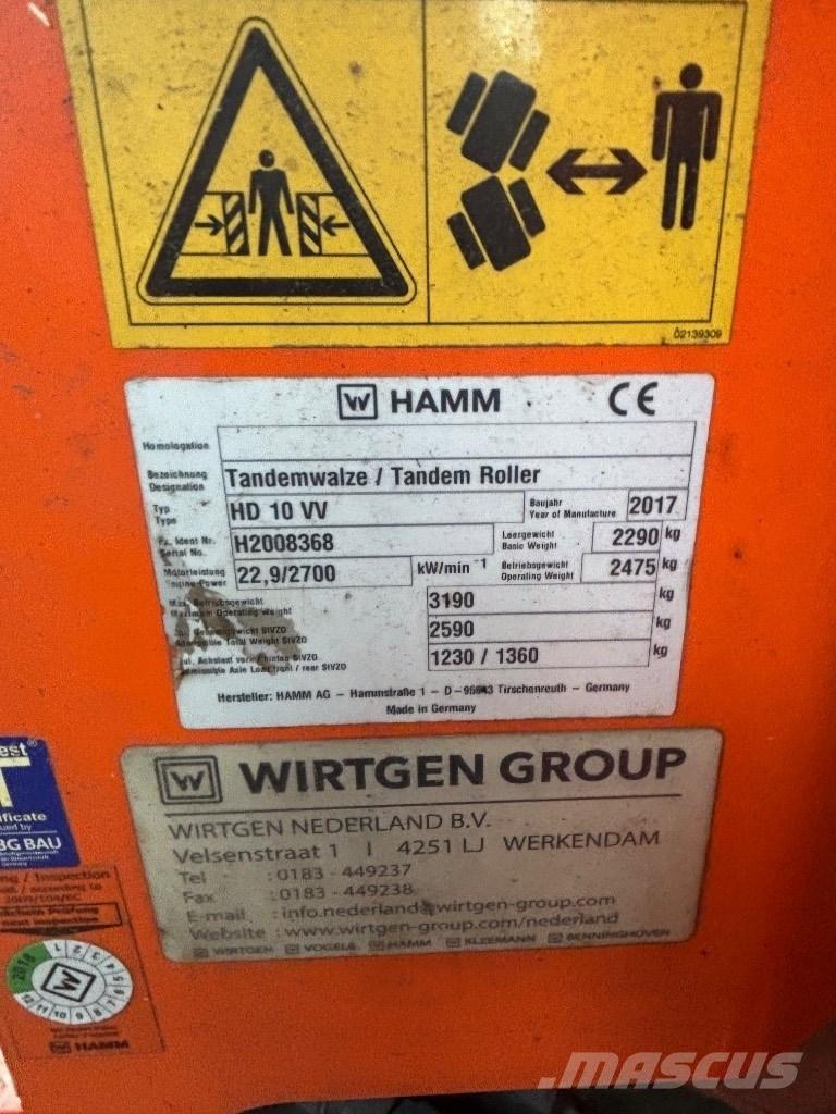 Hamm HD 10 Strugači
