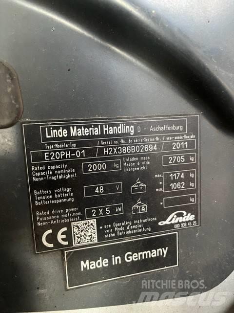Linde E20 PH-01 Električni viličari
