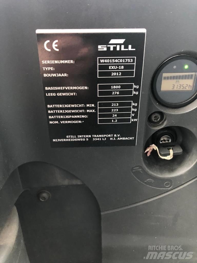 Still EXU 18 Nisko podizni električni viličar