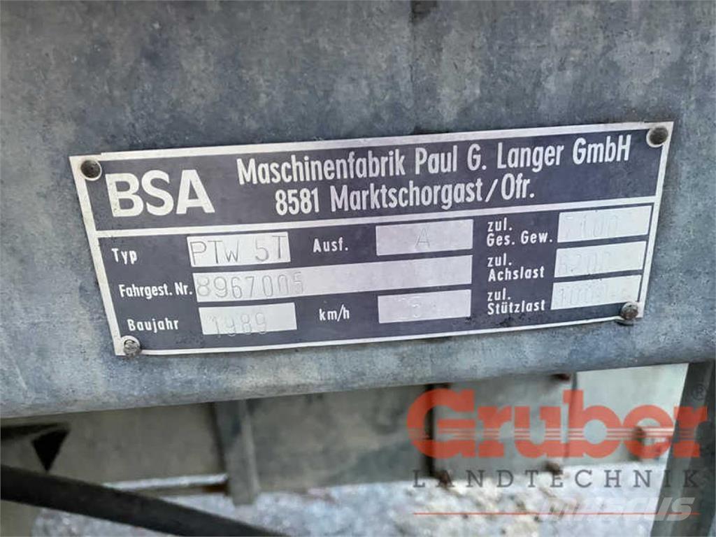 BSA PTW 5 T Cisterne za gnojnicu