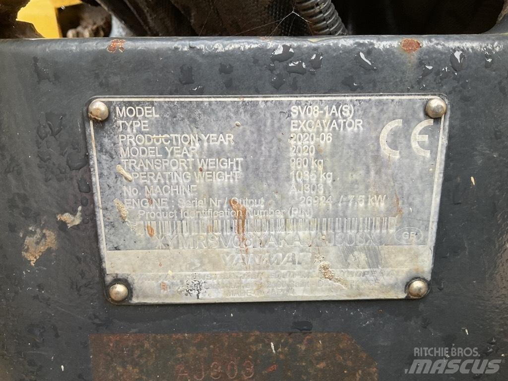 Yanmar SV08 Mini bageri <7t