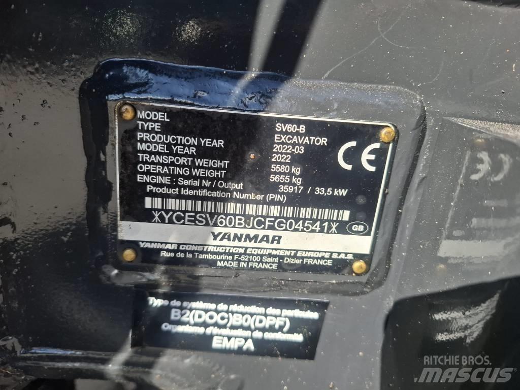 Yanmar SV 60-B Mini bageri <7t